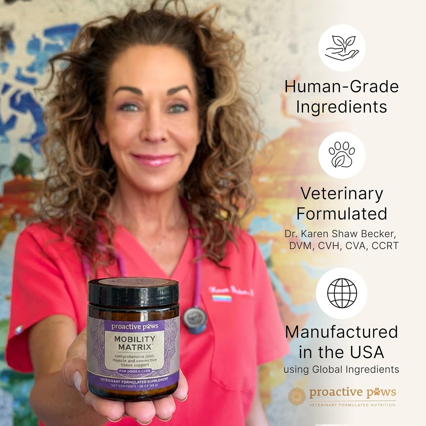 Proactive Paws Mobility Matrix veterinary formula branding
