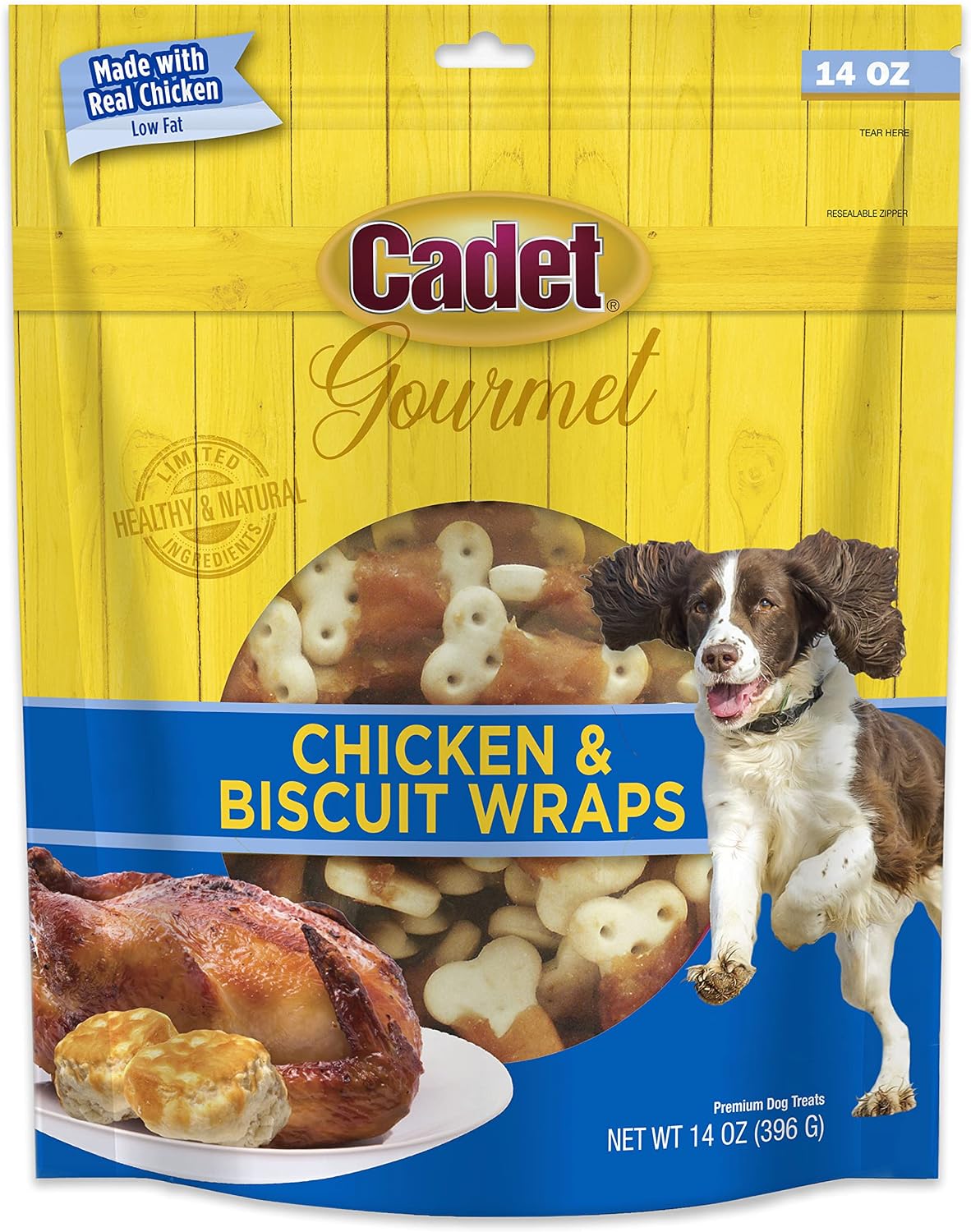 Cadet Gourmet Sweet Potato & Duck Dog Treats Wraps - Healthy & Natural Sweet Potato & Duck Dog Training Treats for Small & Large Breeds - Inspected & Tested in USA (28 oz.) - Image 15
