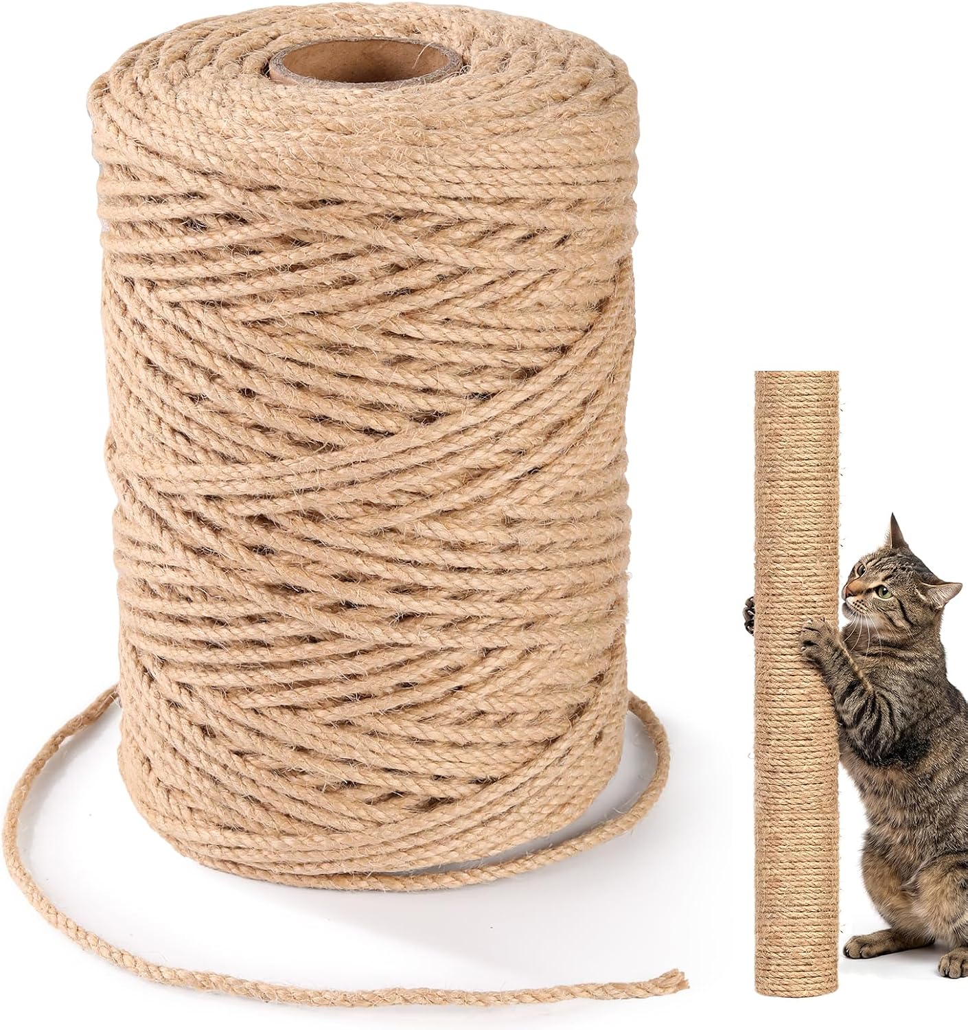 Natural fiber twine spool for various home projects