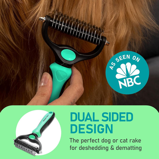 Maxpower Planet dog brush double sided teeth close up detail