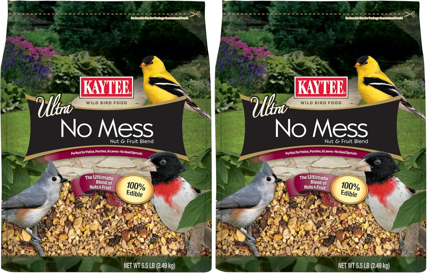Kaytee Wild Bird Ultra No Mess Nut & Fruit Food Seed Blend For Blue Jays, Woodpeckers, Juncos, Cardinals, Grosbeaks, Sparrows, and Finches, 5.5 Pound - Image 13