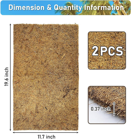 PINVNBY PIVBY coco coir mat terrarium liner pack of two