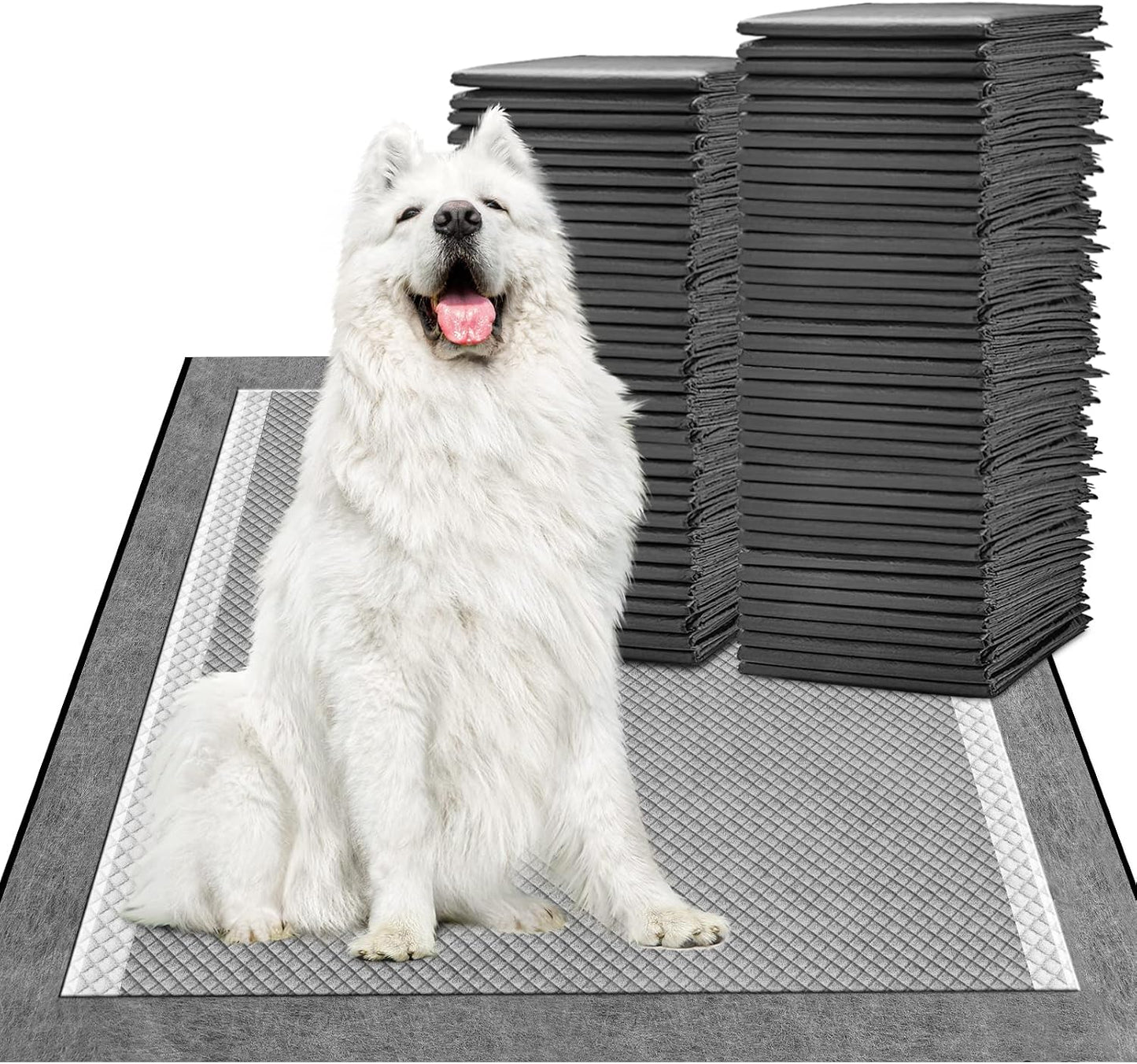 MIZOK Pee Pads for Dogs 28x34in Charcoal Dog Pads Extra Large, Super Absorbent Odor Eliminating Leak-Proof, Dog Pee Pads with Activated Carbon for Large Breeds, Disposable (40 Count) - Image 15