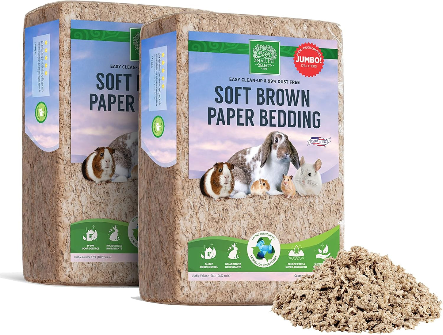 Small Pet Select 178 liter bulk pet bedding supply