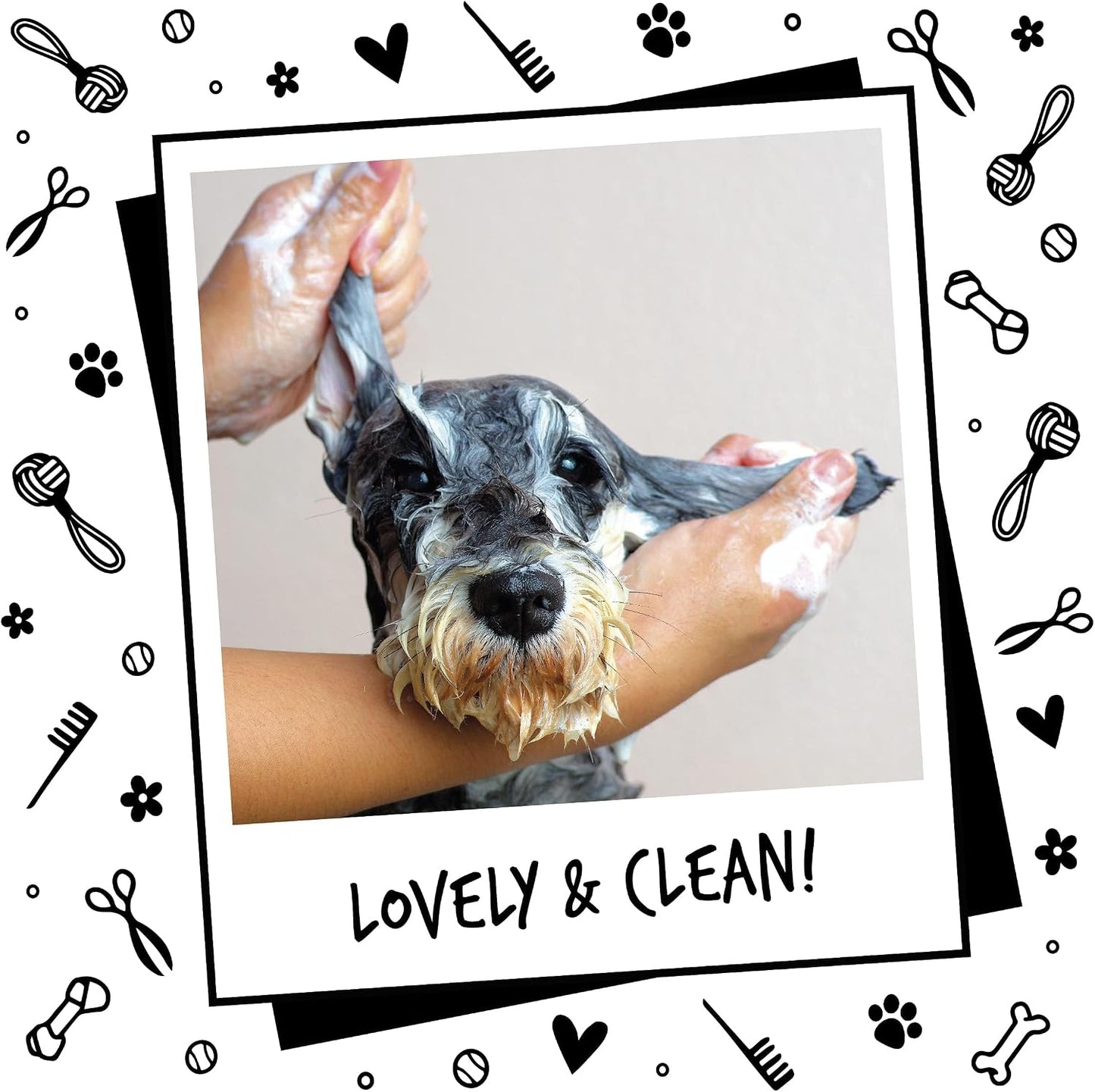 BUGALUGS Dog Shampoo Luxury 2 in 1 Papaya & Coconut Dog Grooming Shampoo Products for Smelly Dogs with Fragrance, Best Puppy Shampoo, Professional Groom Vegan pet Shampoo & Conditioner - Image 9