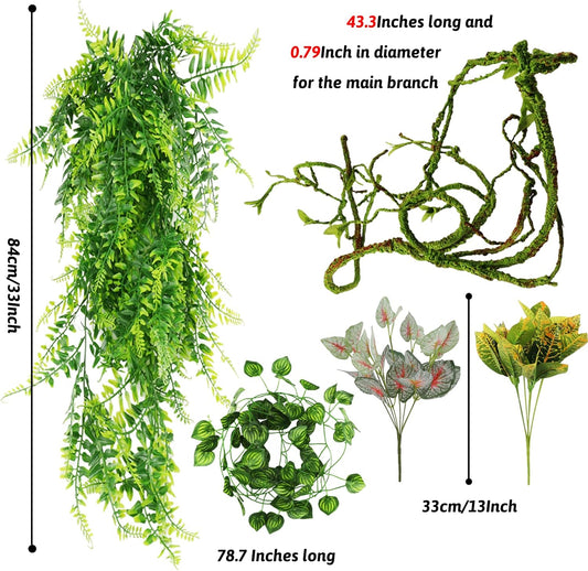 Close up of PietyPet flexible jungle vine for terrariums
