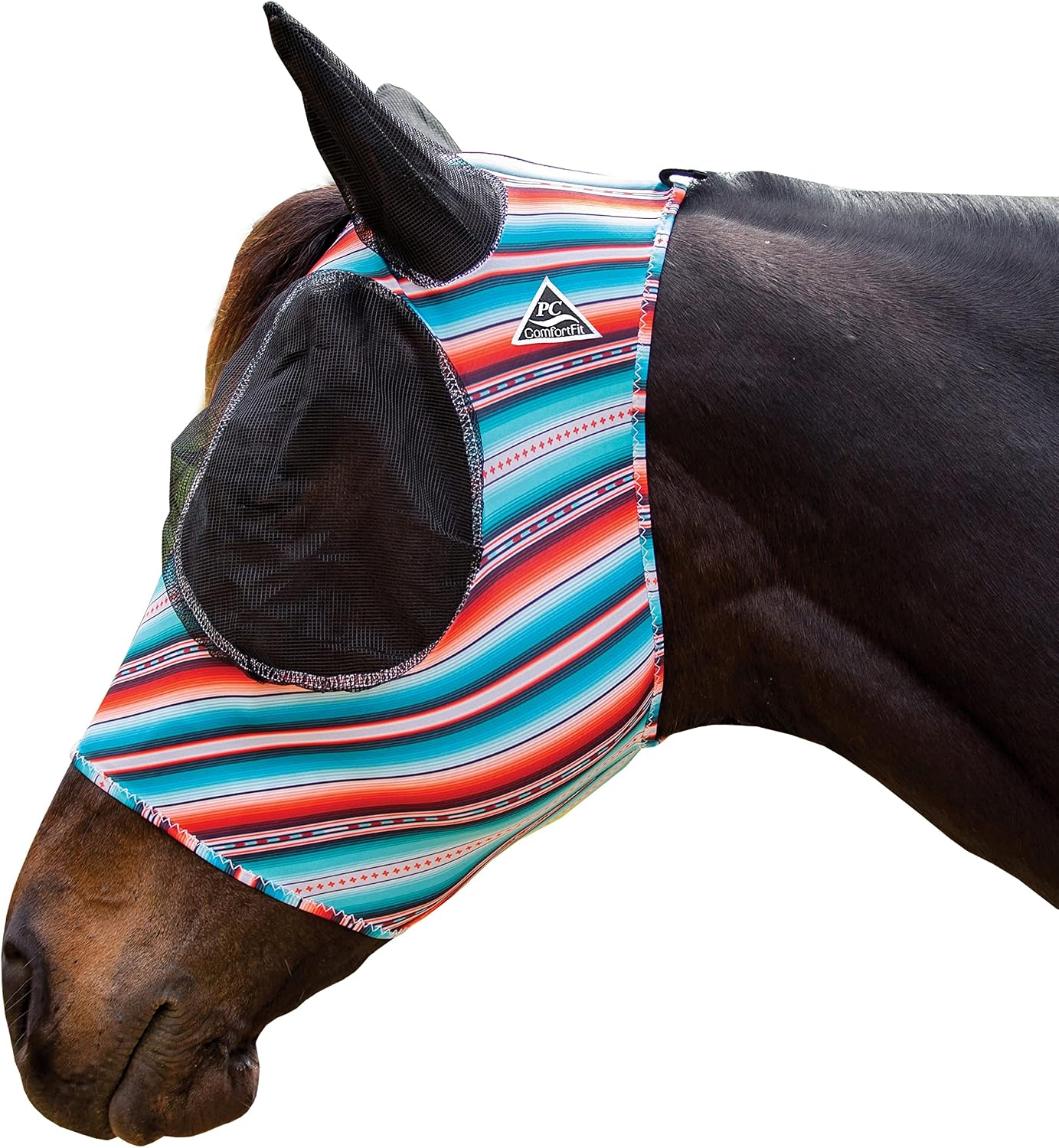 Professional's Choice Comfort Fit Fly Mask | Pacific Blue - Image 15