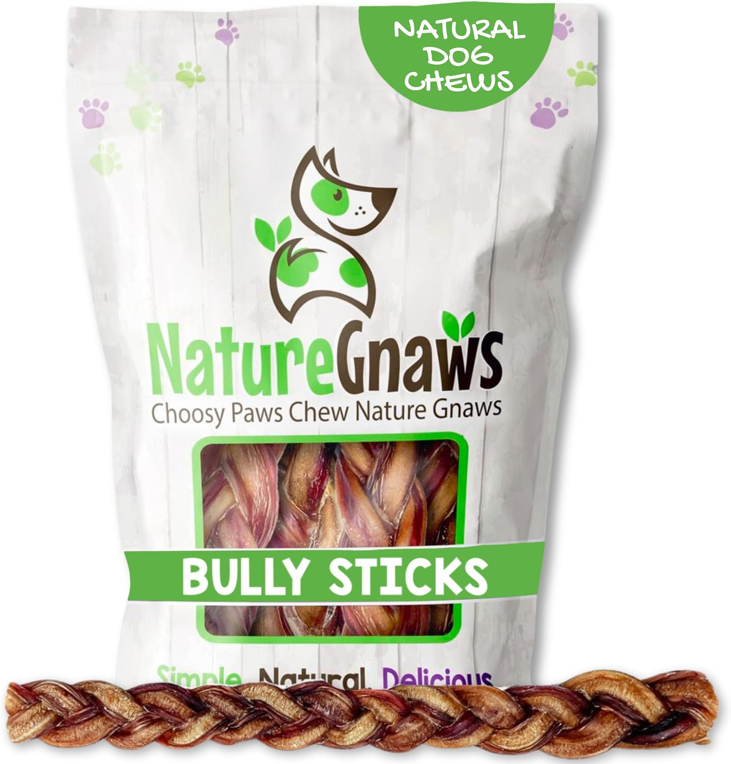 Nature Gnaws Bully Stick Springs for Dogs 7-8" (6 Count) - Long Lasting for Aggressive Chewers - Natural Curly Beef Dog Chew Bones - Rawhide Free - Image 15