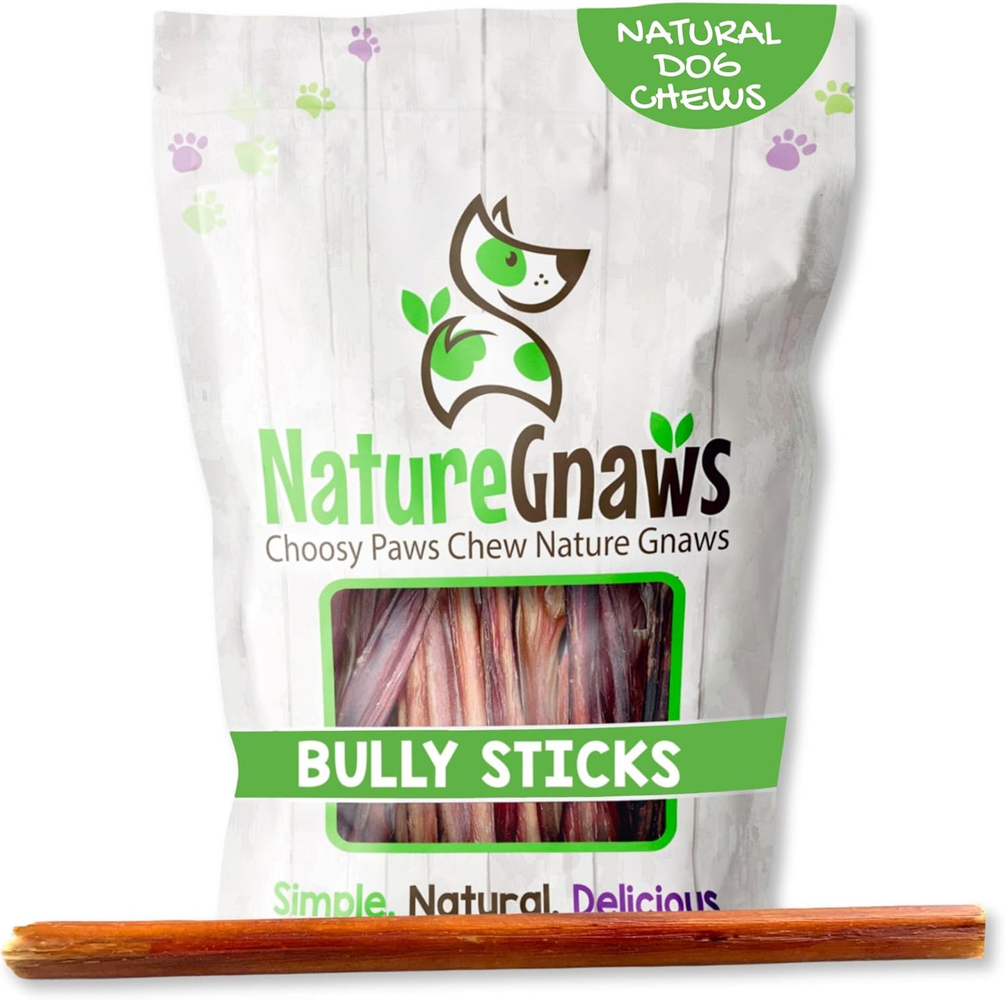 Nature Gnaws Extra Thin Bully Sticks for Small Dogs 5-6" (10 Count) - Long Lasting for Light Chewers and Puppies - Natural Beef Dog Chew Bones - Image 15