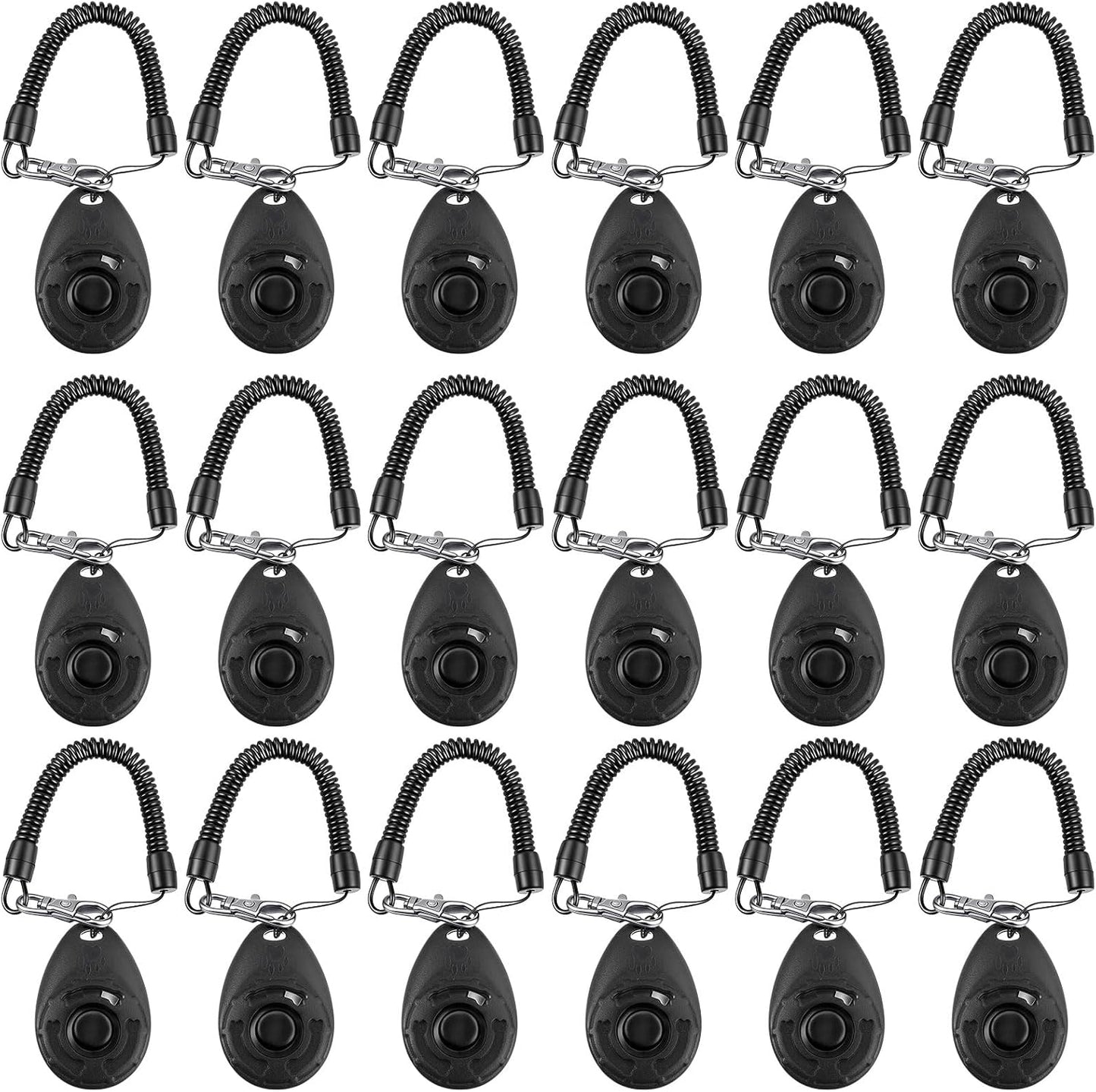 Frienda 18 Pieces Dog Training Clicker, Pet Behavioral Training Clickers with Wrist Strap for Dogs Cats Puppy Birds Horses(Multicolor) - Image 9