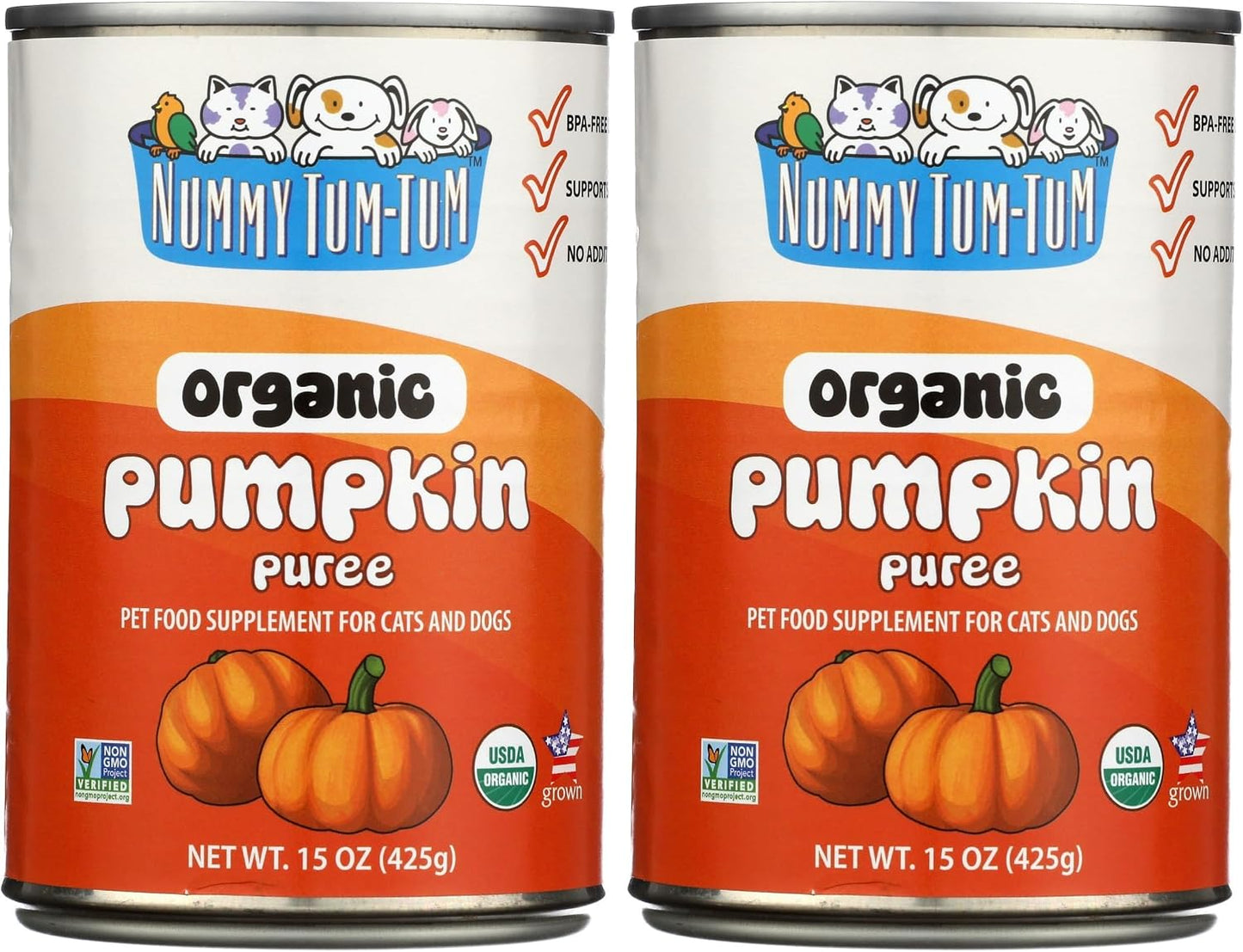 Nummy Tum Tum Organic Pumpkin For Dogs & Cats, 15 Ounce (Pack of 12) - Image 10