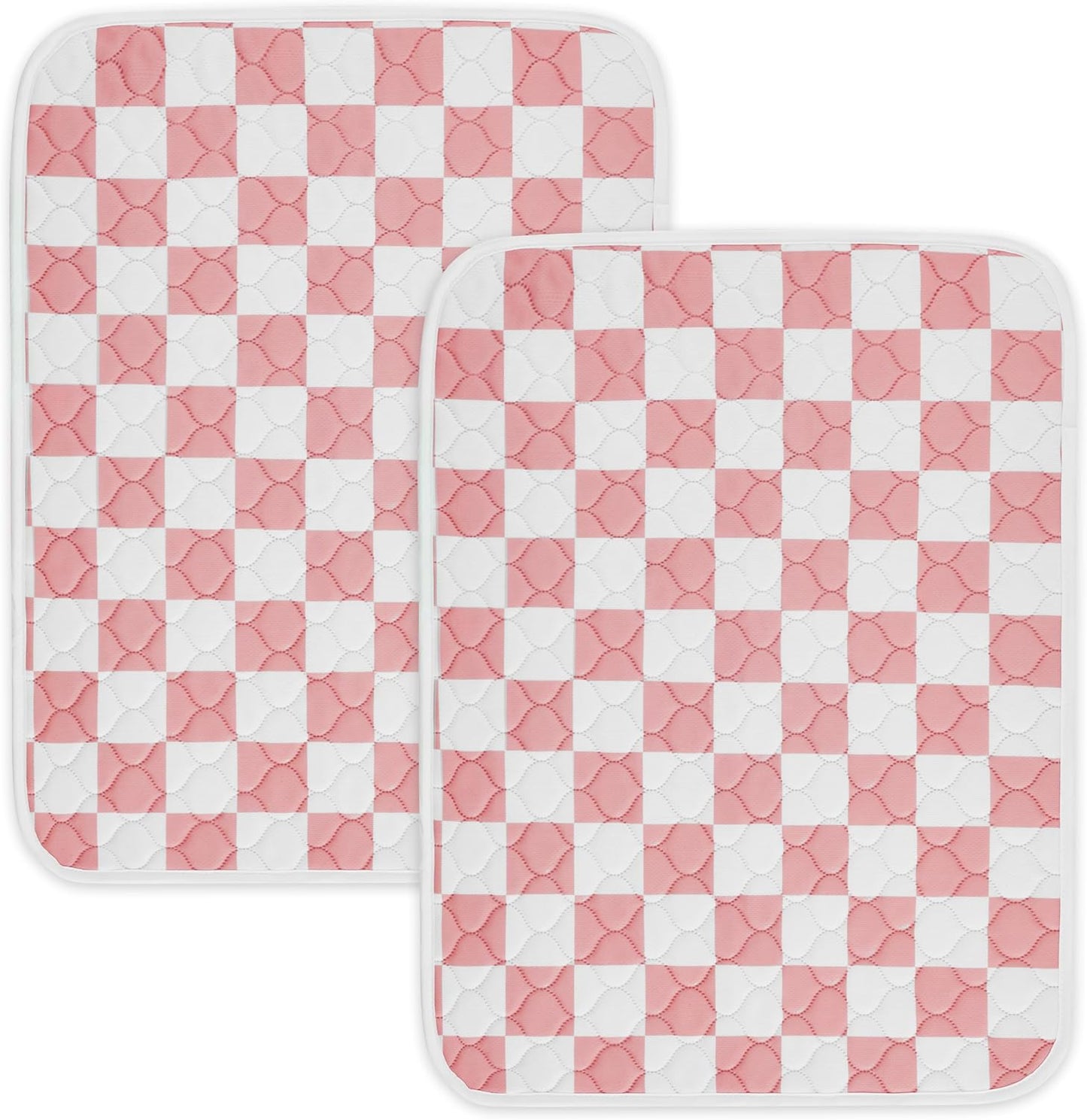 2 Pack Sage Green Checkered Washable Pee Pads for Dogs, Checkered Reusable Dog Pee Pads, for Puppy Playpen, Crate, Whelping Box, Potty Training, Cute Aesthetic Absorbency, Leak-Proof Non-Slip - Image 12