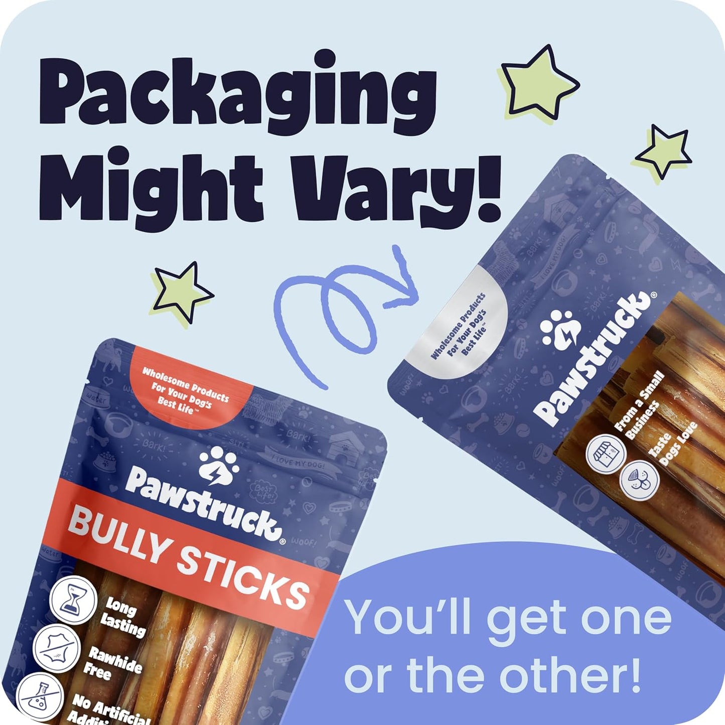 Pawstruck Natural 1-4" Bully Stick Bites for Small Dogs and Puppies - Single Ingredient, Digestible, Rawhide-Free, High-Protein Chew Treat Bones - 8 oz Bag - Packaging May Vary - Image 9