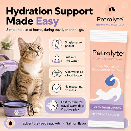 Petralyte salmon flavored supplement sachet packet