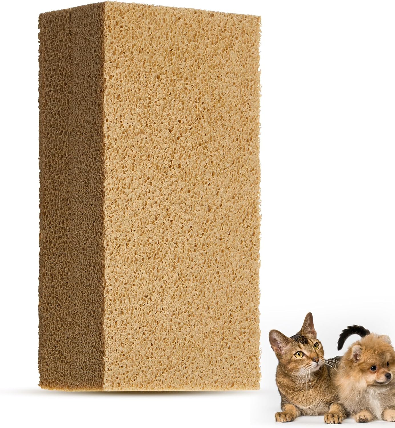 Pet Hair Remover Sponge Cat and Dog Hair Sponge Rubber Pet Fur Lifter Removal Tool, Remove from Furniture, Carpet, Bedding, Clothing, 6.26 x 3.28 x 1.89 Inch (Khaki,3 Pack) - Image 11