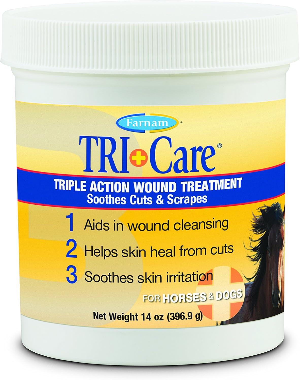 Farnam wound ointment packaging for dogs and horses
