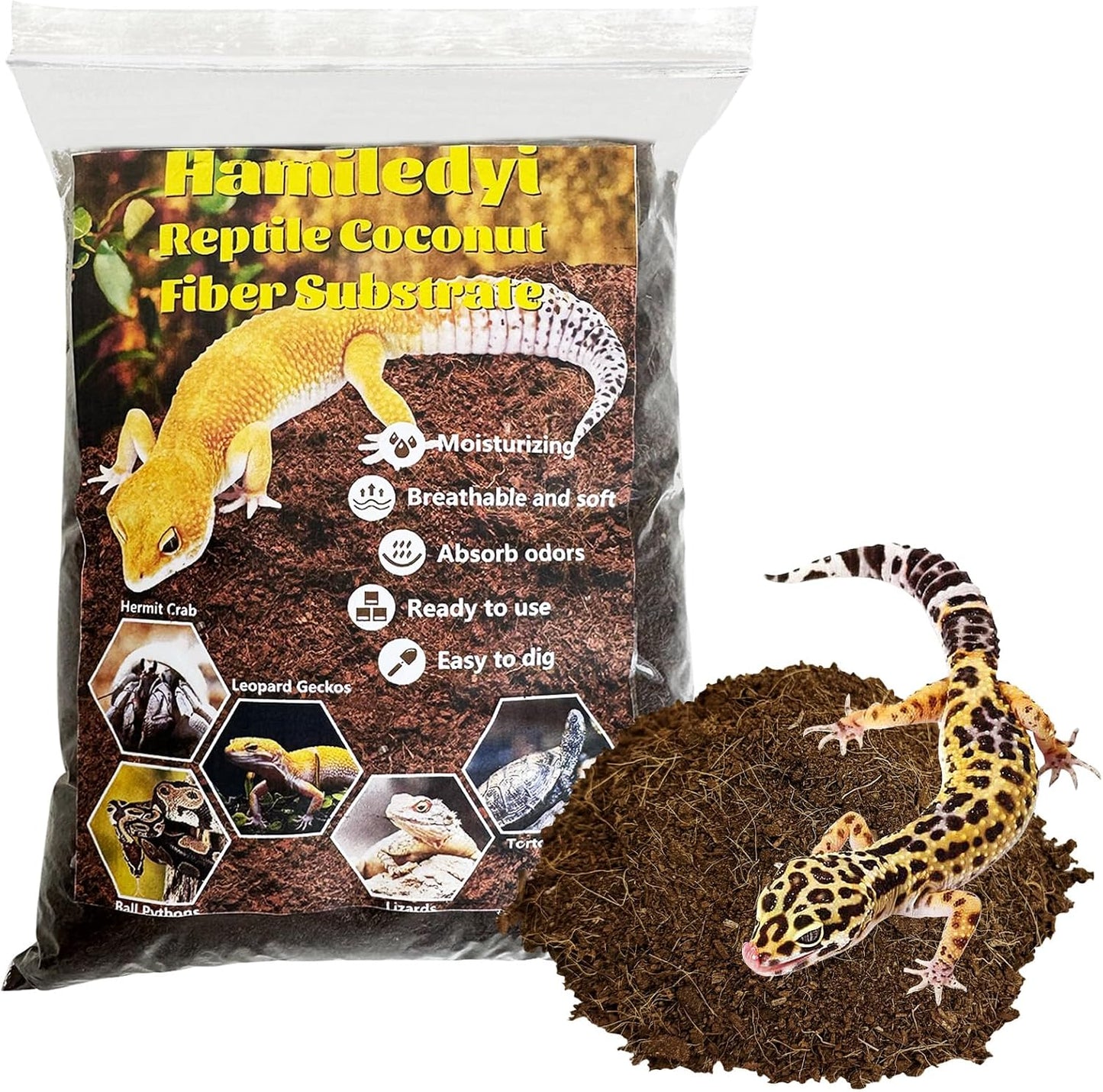 Hamiledyi reptile habitat substrate double pack packaging specifications chart
