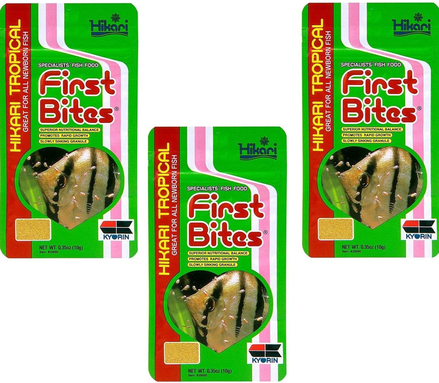 Authentic Hikari First Bites fish food 0.35 ounce size