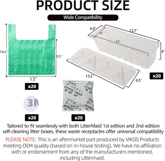 Disposable litter box trays compatible with Littermaid automatic cat litter box