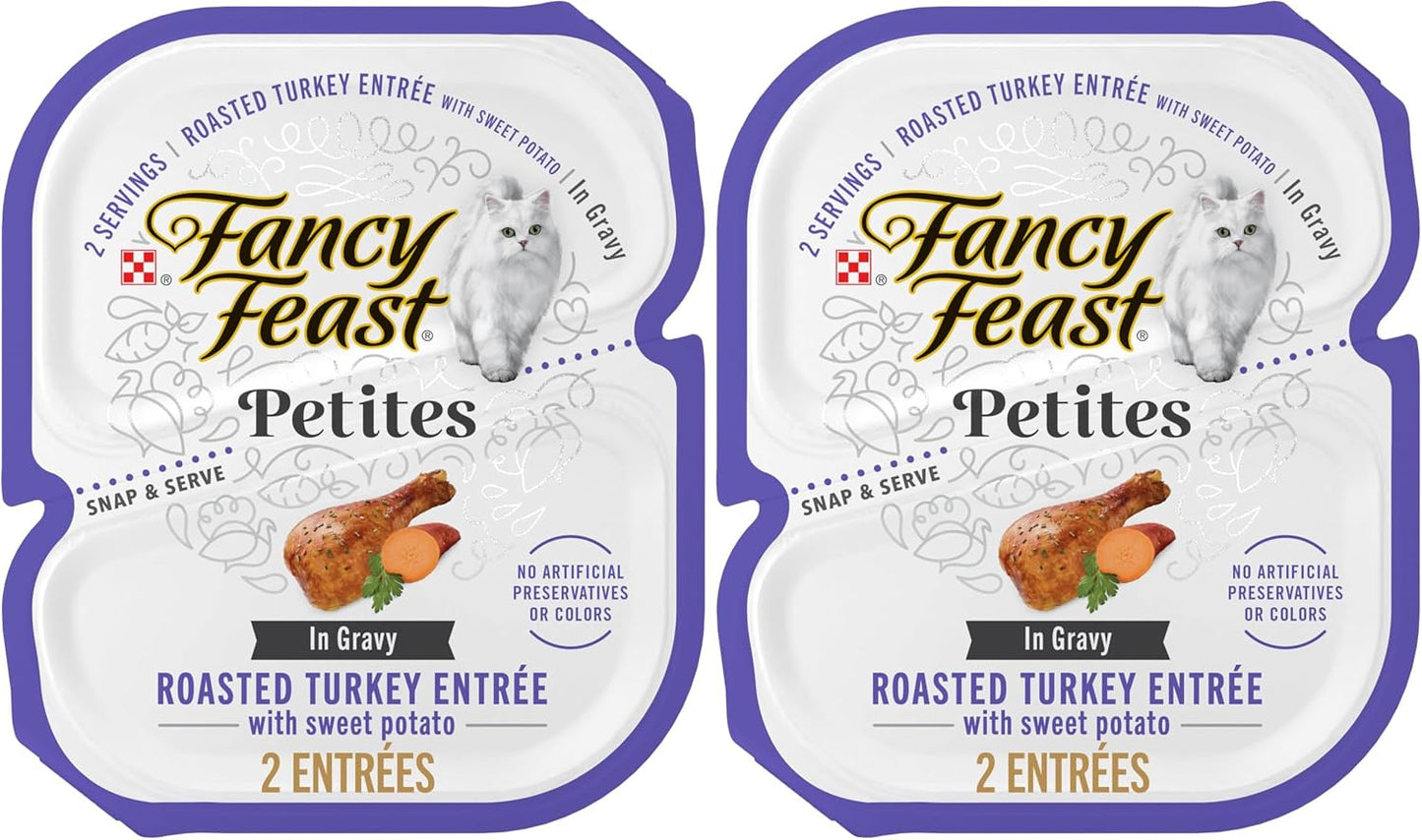 Purina Fancy Feast Petites With Roasted Turkey Entre with Sweet Potato in Gravy Gourmet Wet Cat Food - (Pack of 12) 2.8 oz. Tubs - Image 12