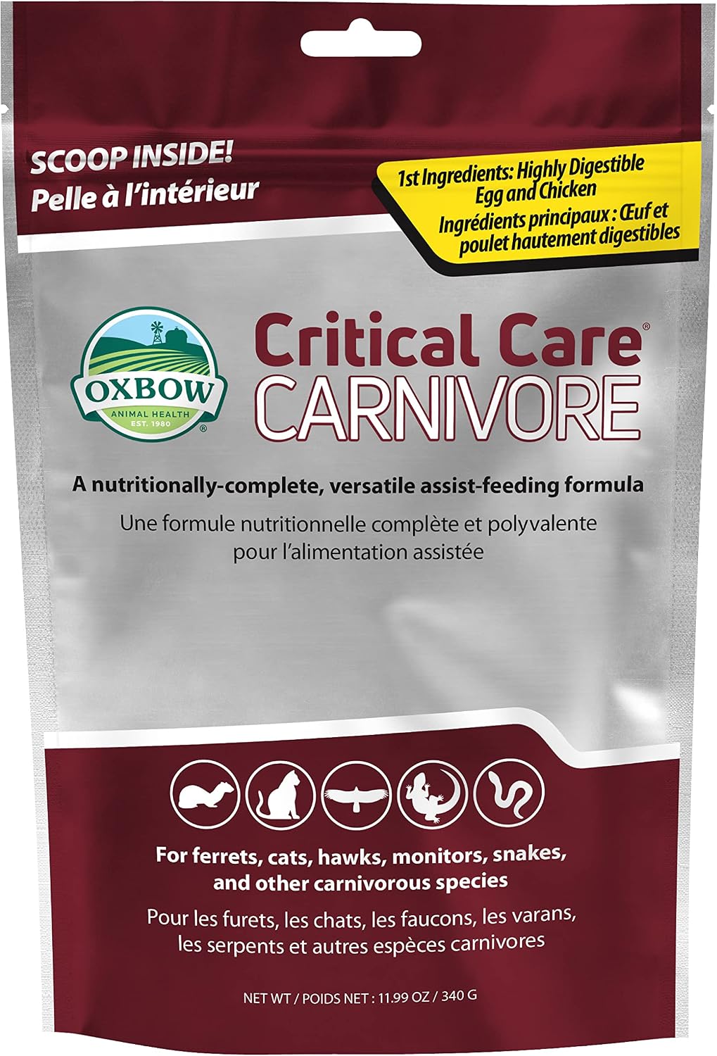 Oxbow Critical Care Carnivore for cats and ferrets