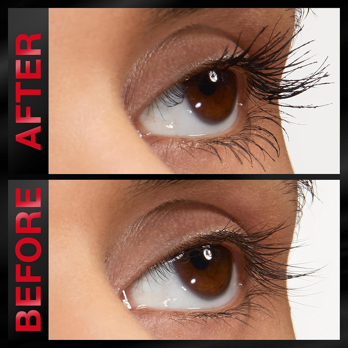 Bottom label closeup of the Maybelline Lash Stiletto tube indicating the shade Very Black Nine Sixty One and product volume.
