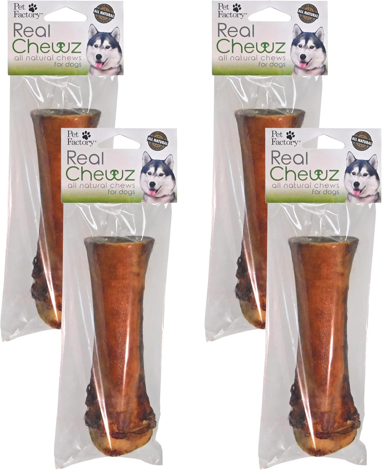 Pet Factory American Beefhide 4-5" Knotted Bones Dog Chew Treats - Natural Flavor, 8 Count/1 Pack - Image 13