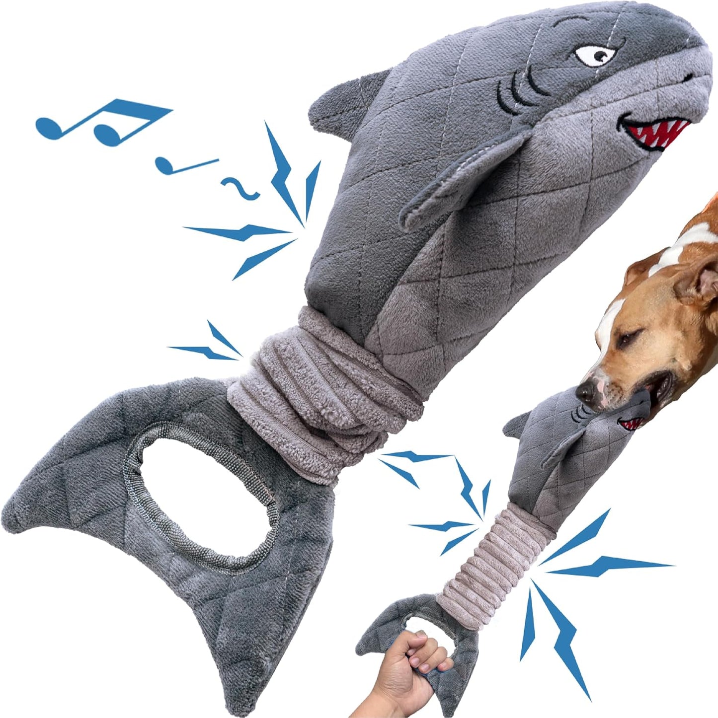 Vitscan Upgraded Goose Indestructible Dog Toys for Aggressive Chewers Small Medium Large Breed, Crinkle Squeaky Plush Dog Puppy Chew Toys for Teething, Duck Puppy Toys - Image 15