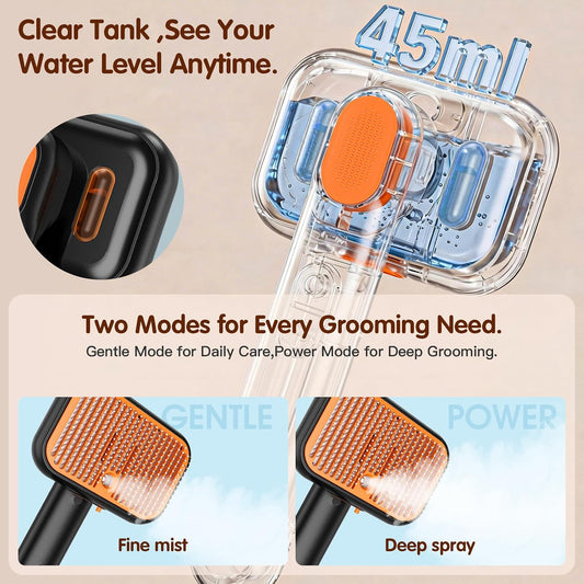 Self cleaning button on Ddxcoo cat and dog grooming brush