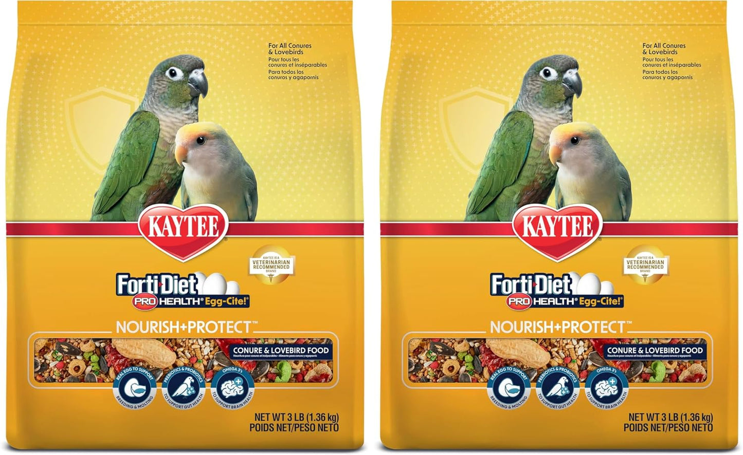 Kaytee Forti-Diet Pro Health Egg-Cite Pet Conure & Lovebird Food, 3 Pound - Image 14