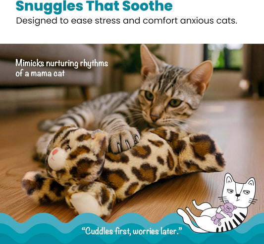 Catstages Calming Kitty Pal showing the removable internal heartbeat module and warmth pouch