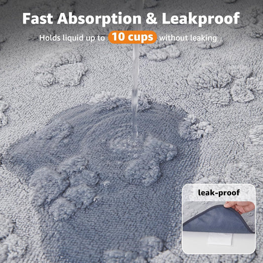 Loobani extra large whelping pads with paw print pattern