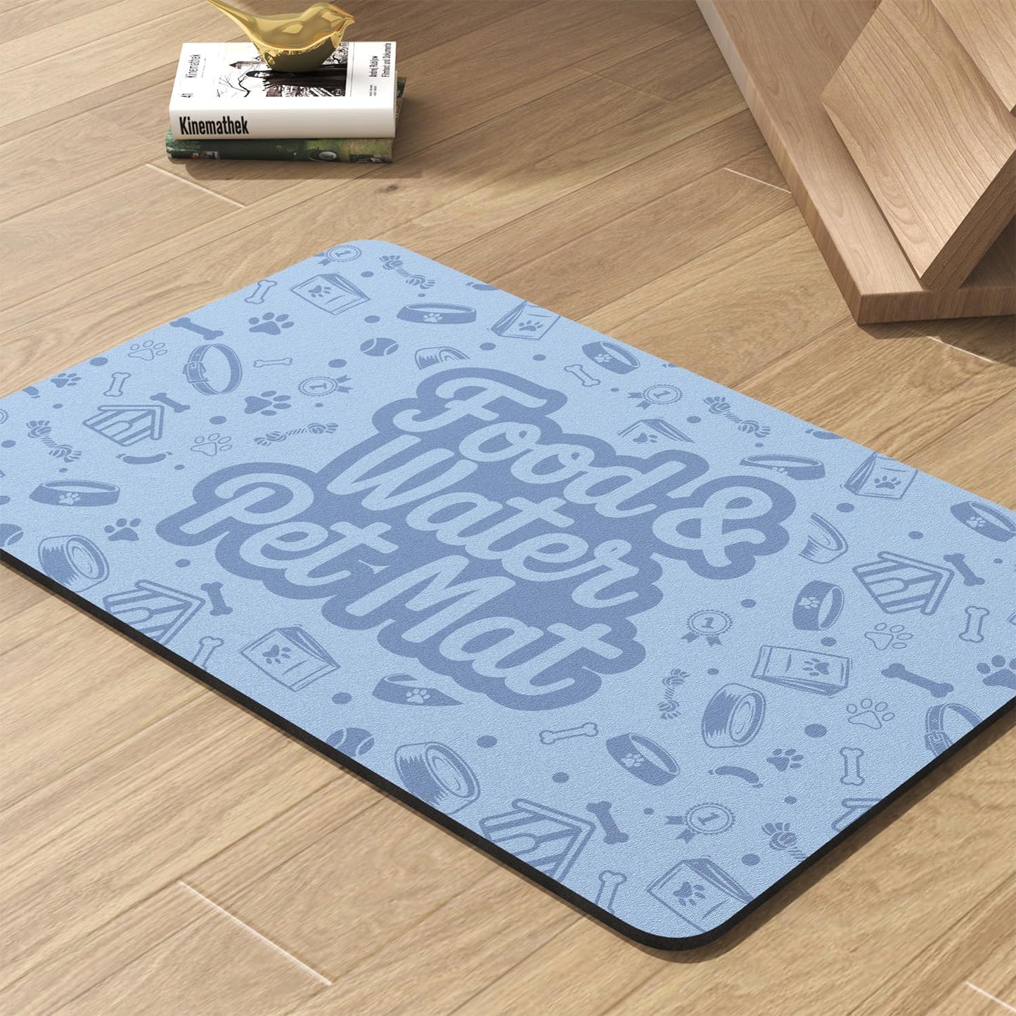 Pet Feeding Mat-Absorbent Dog Mat for Food and Water Bowl-No Stains Quick Dry Water Dispenser Mat-Dog Accessories Pet Supplies-Bowl for Messy DrinkersBeige,17"x28" - Image 15