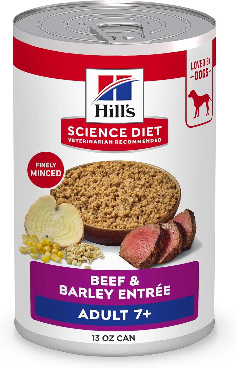 Hill's Science Diet Adult 7+ Wet Dog Food, Beef & Vegetables, 12.8 oz. Cans, 12-Pack - Image 15