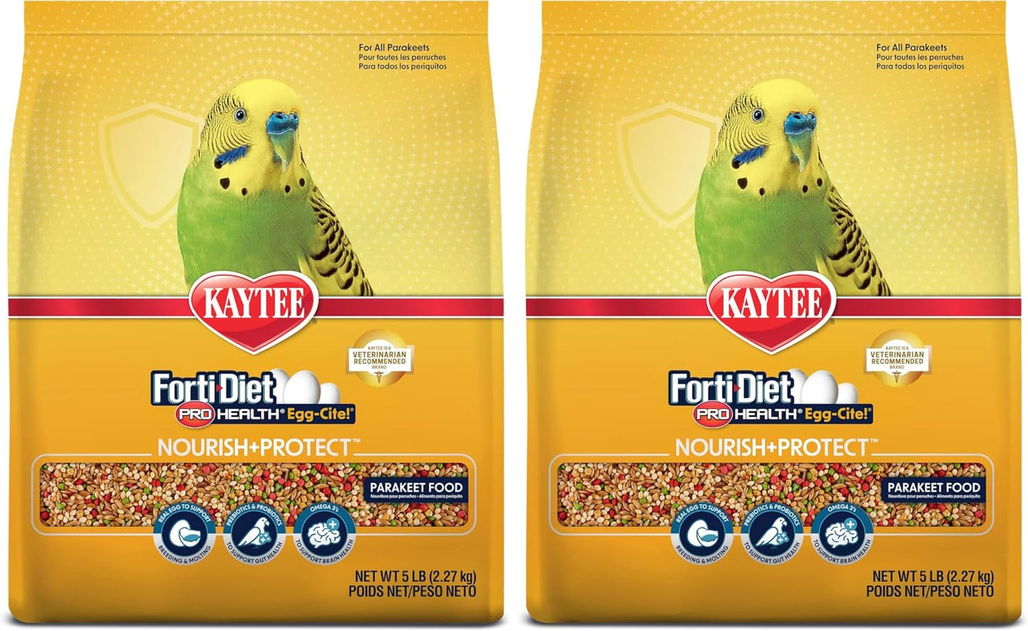 Kaytee Forti-Diet Pro Health Egg-Cite Nourish+Protect Parakeet, Supports Breeding and Molting, Nutrition Backed by Science, Digestive Health, 5 pounds - Image 14