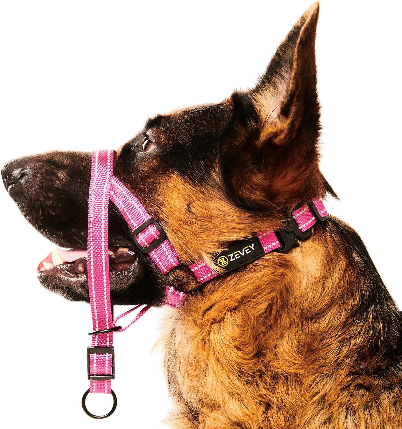 Adjustable Dog Head Halter with Safety Strap, Soft Padded Dog Head Collar for Small Medium Large Dogs, No-Pull Dog Harness for Training and Walking (Medium, Pink) - Image 10