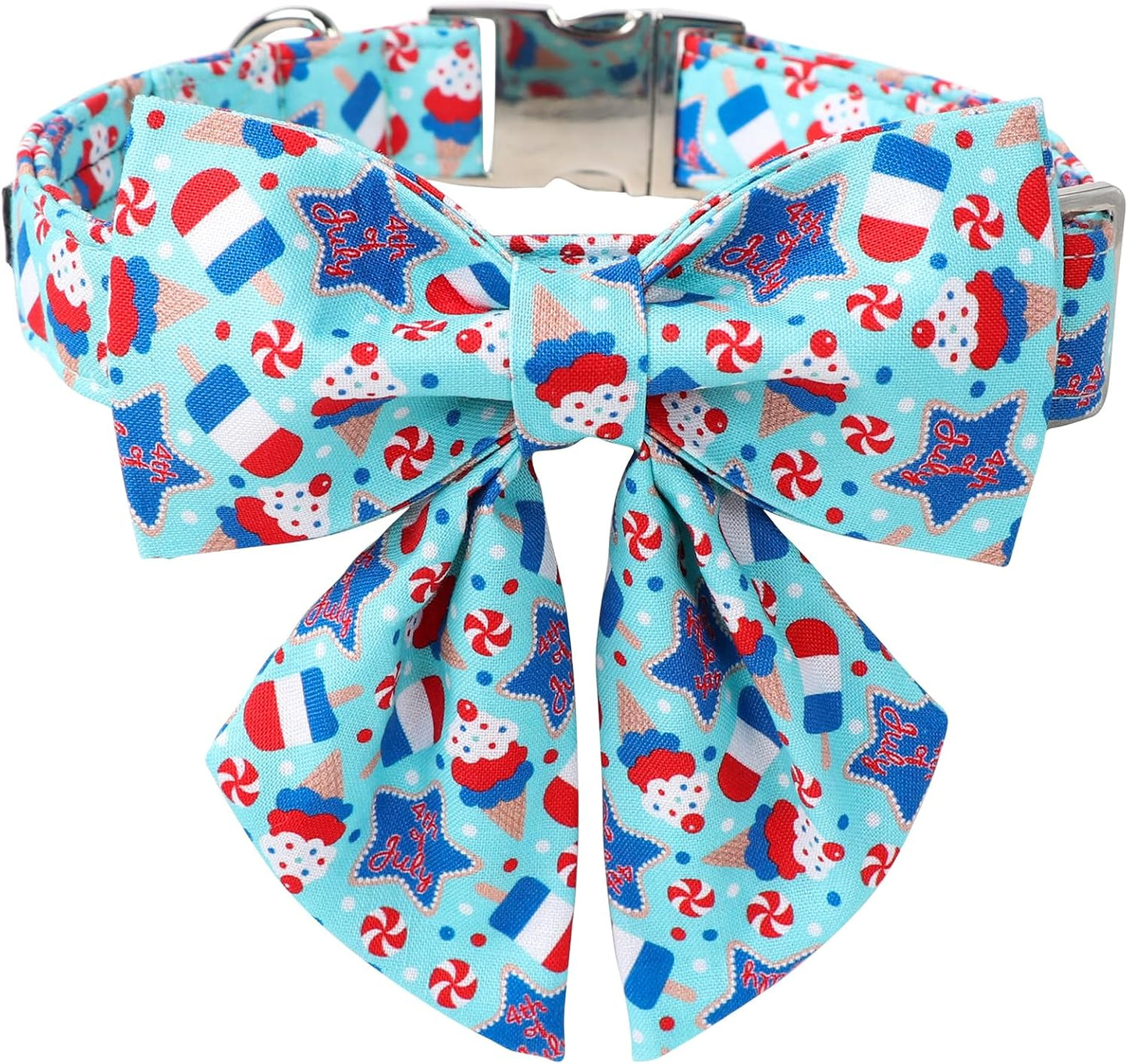 Maca Bates Cherry Pink Dog Collar with Cute Solid Sailor Bow Tie for Small Girl Boy Dogs,Girly Adjustbale Durable Breakaway Soft Collars with Bowtie for Female Male Puppy,Pet with Metal Buckle - Image 15