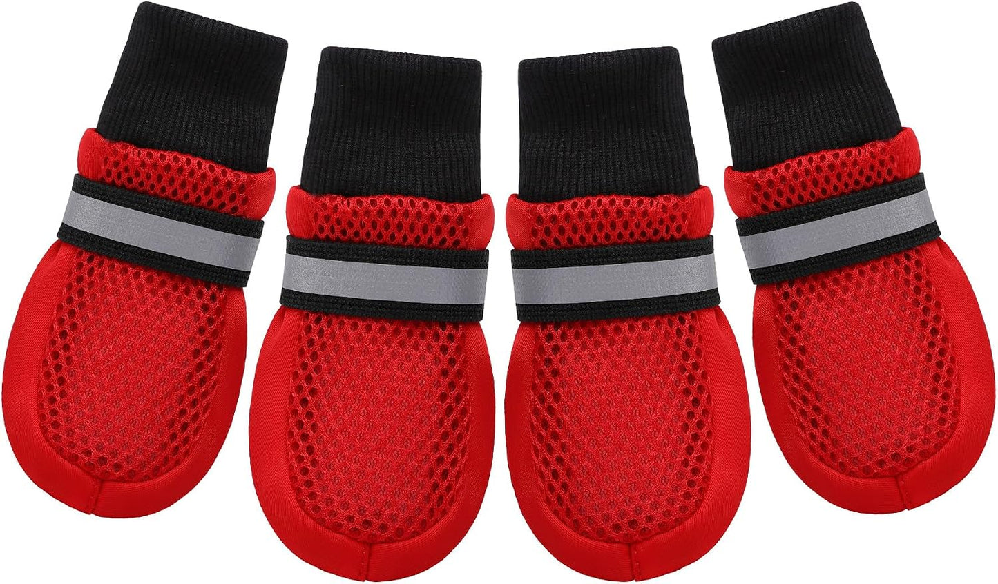 Dog Shoes for Medium to Large Dogs, Breathable Boots for Summer Hot Pavement, Non-Slip Paw Protectors for Outdoor & Hardwood Floors - Image 10