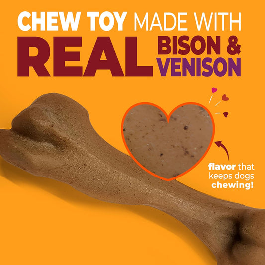 Nylabone bison and venison femur bone for large dogs