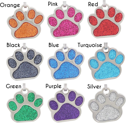 Io Tags custom engraved pet ID tag back panel laser etched text example