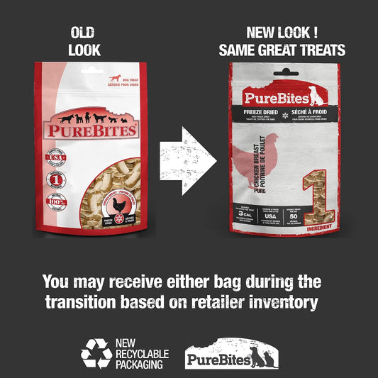 PureBites single ingredient chicken treats for sensitive dogs