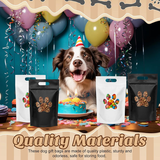 Gersoniel resealable plastic zipper pouches for dog treats