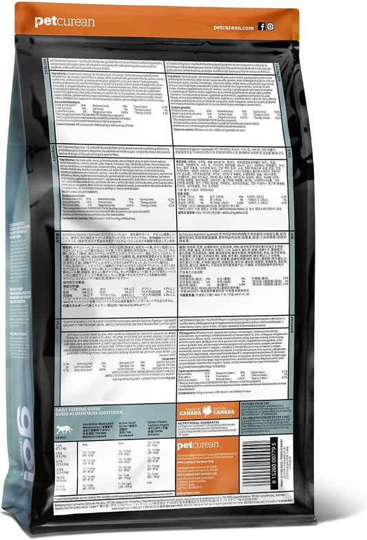 Go! Solutions cat food bag showing cage-free chicken and ancient grains