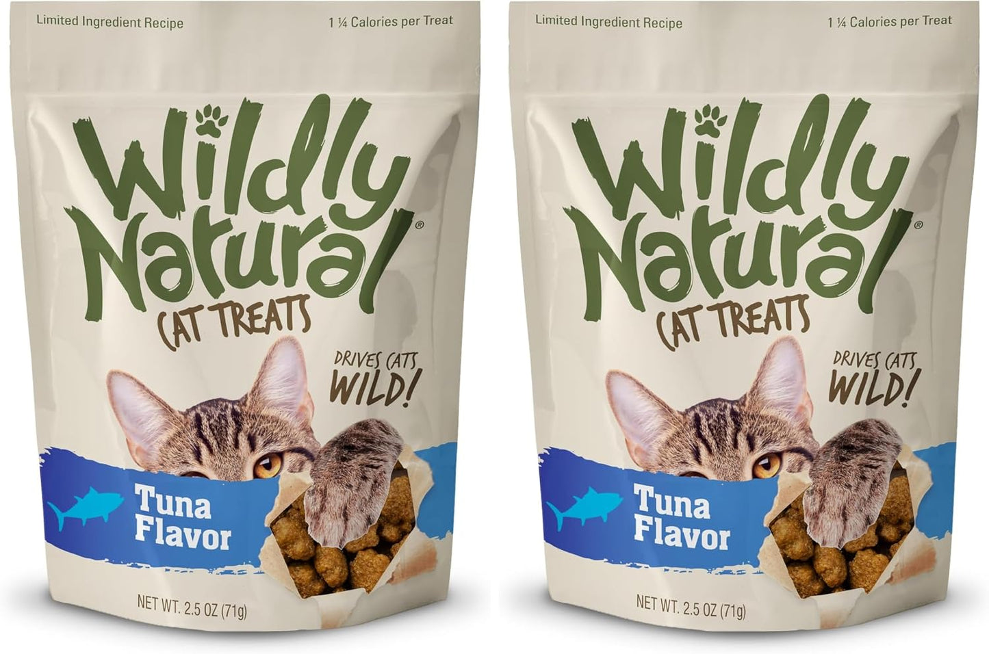 Wildly Natural Cat Treats, Low Calorie Cat Treats, No Grains, Healthy Snacks Made with Natural Ingredients, Kitten Essentials, High Protein Snack, Tuna Flavor, 2.5 oz - Image 10