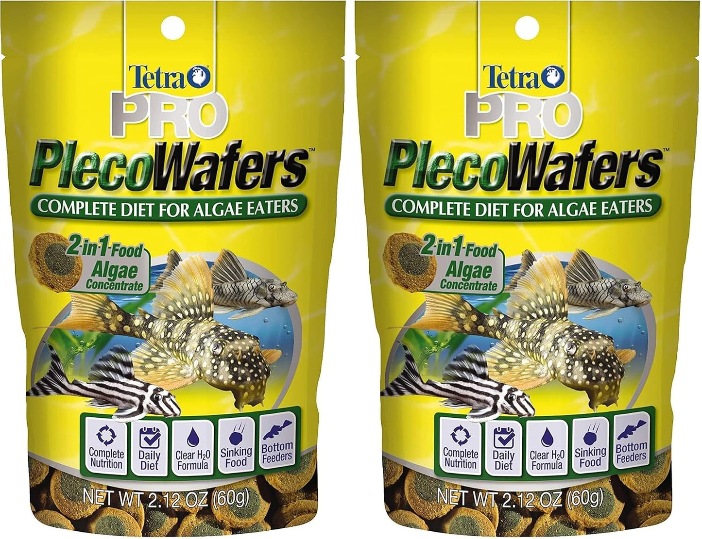 Tetra PRO PlecoWafers 2.12 Ounces, Nutritionally Balanced Vegetarian Fish Food, Concentrated Algae Center, Golds & Yellows, Model Number: 16447 - Image 7