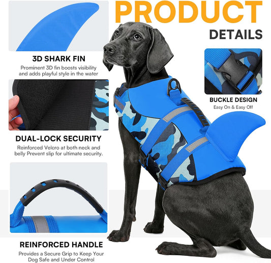 Queenmore dog safety preserver showing adjustable belly straps and buckles