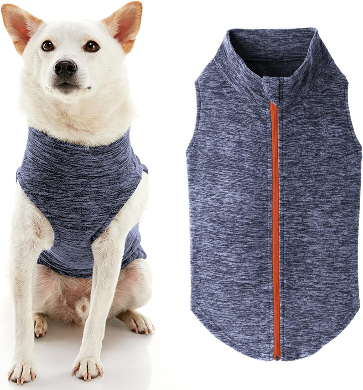 Gooby - Zip Up Fleece Vest, Fleece Jacket Sweater with Zipper Closure and Leash Ring, Pink, Medium - Image 15