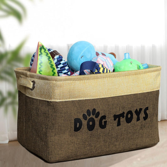 Folded Pet Artist dog toy bin showing compact design