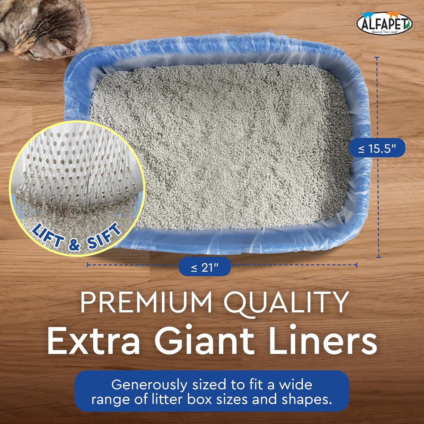 Authentic imported pet hygiene liners for easy and hygienic litter box maintenance