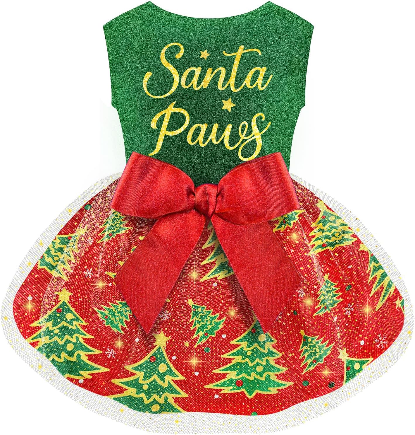 Happy 4th of July Dog Outfit Patriotic Dog Tulle Dress with Red Bowknot Independent Day Dogs Pet Doggie Apparel Clothes for Small Dogs Puppy Cats Girl - Image 15